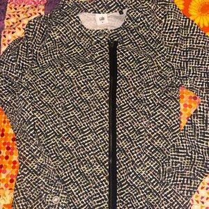 CAbi Black and White Textured Blazer